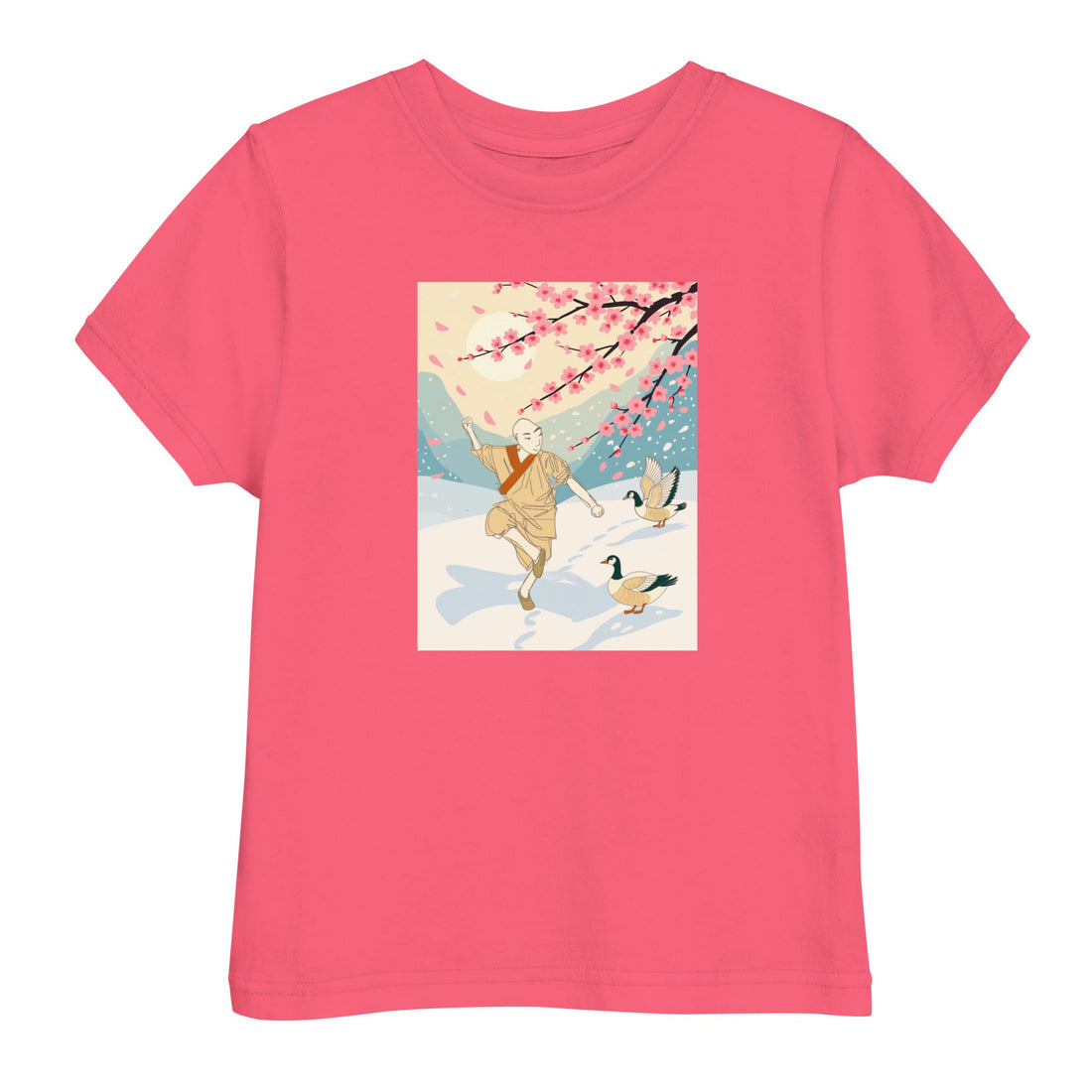 Toddler Jersey T-shirt Designs: Dance in the Snow & Kung Fu in the Snow