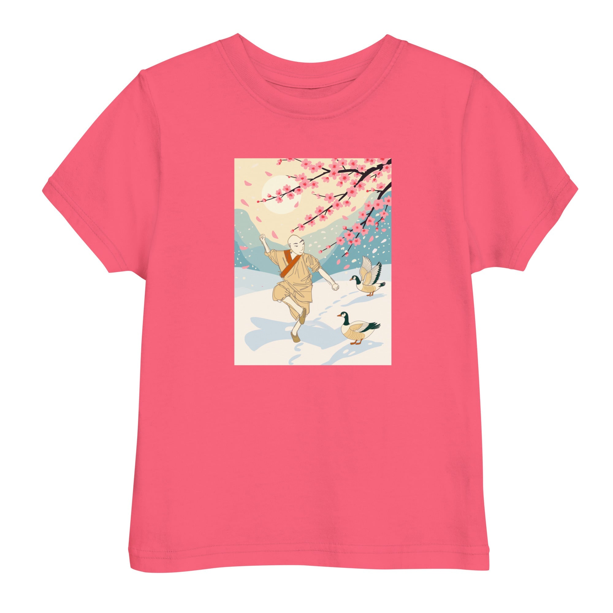 Toddler Jersey T-shirt Designs: Dance in the Snow & Kung Fu in the Snow