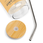 Can-shaped glass - Petals over the Market Street