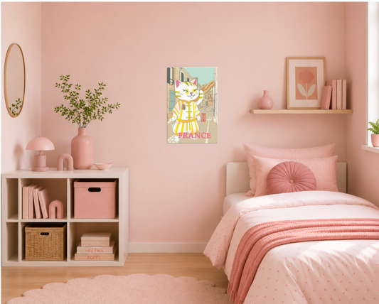 A2 Poster - 小陳 spotted in France 🥖✨