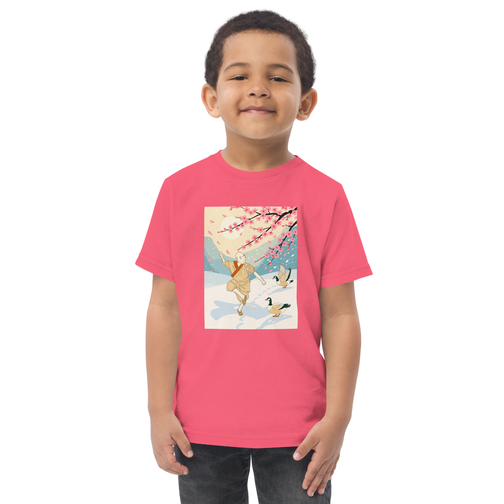 Toddler jersey t-shirt Kung Fu in the Snow 雪中功夫