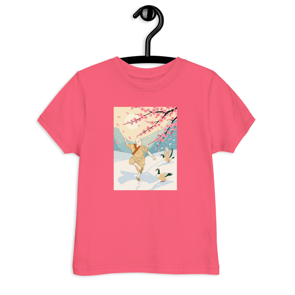 Toddler jersey t-shirt Kung Fu in the Snow 雪中功夫