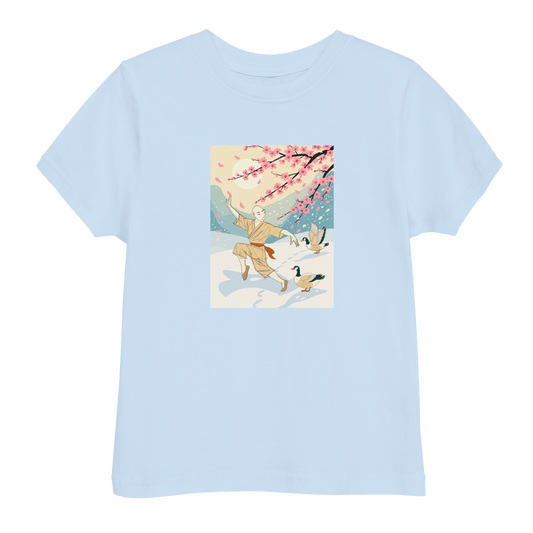 Toddler jersey t-shirt Dance together with the Snow 和雪一起跳舞