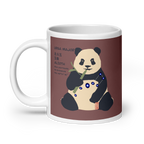 White glossy mug - Panda Power 北斗五
