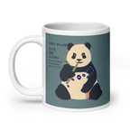 White glossy mug - Panda Power 北斗五