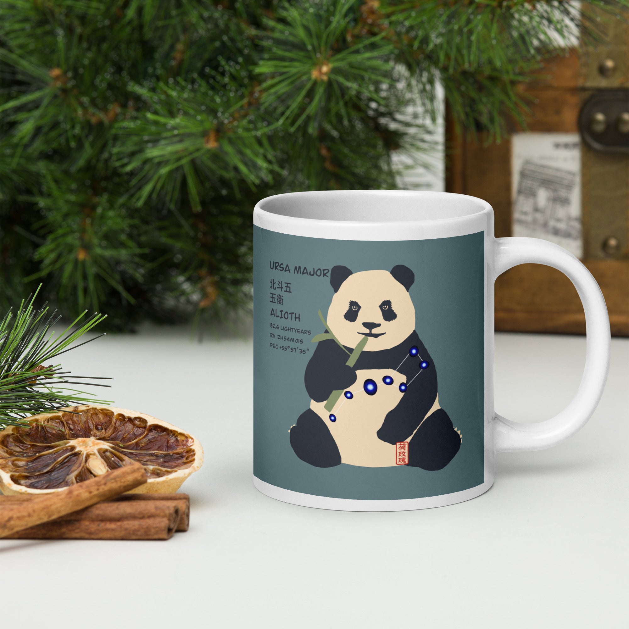 White glossy mug - The Great Bear - Constellation