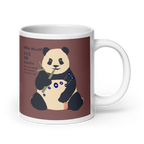 White glossy mug - Panda Power 北斗五